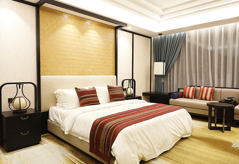Moderne Hotel-Lobby-Möbel 5-Sterne-Luxuszimmer Kundenspezifische Hotel-Schlafzimmer-Möbel-Sets