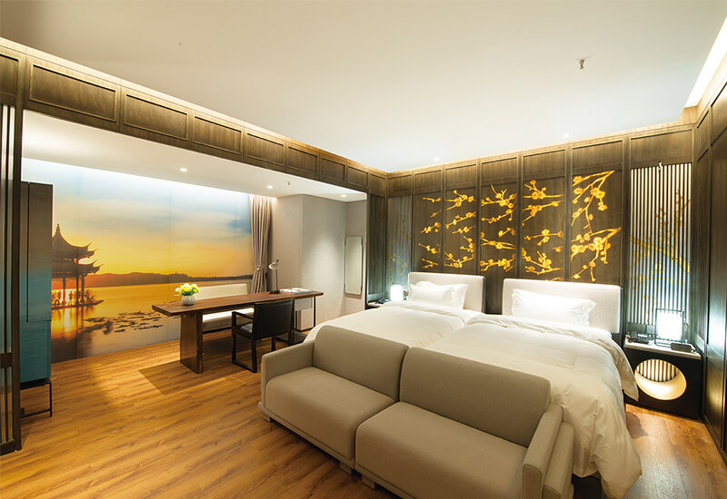Hotel Project Furniture Custom 3 4 5-Sterne-Schlafzimmer-Set für modernes Resort-Bettzimmer