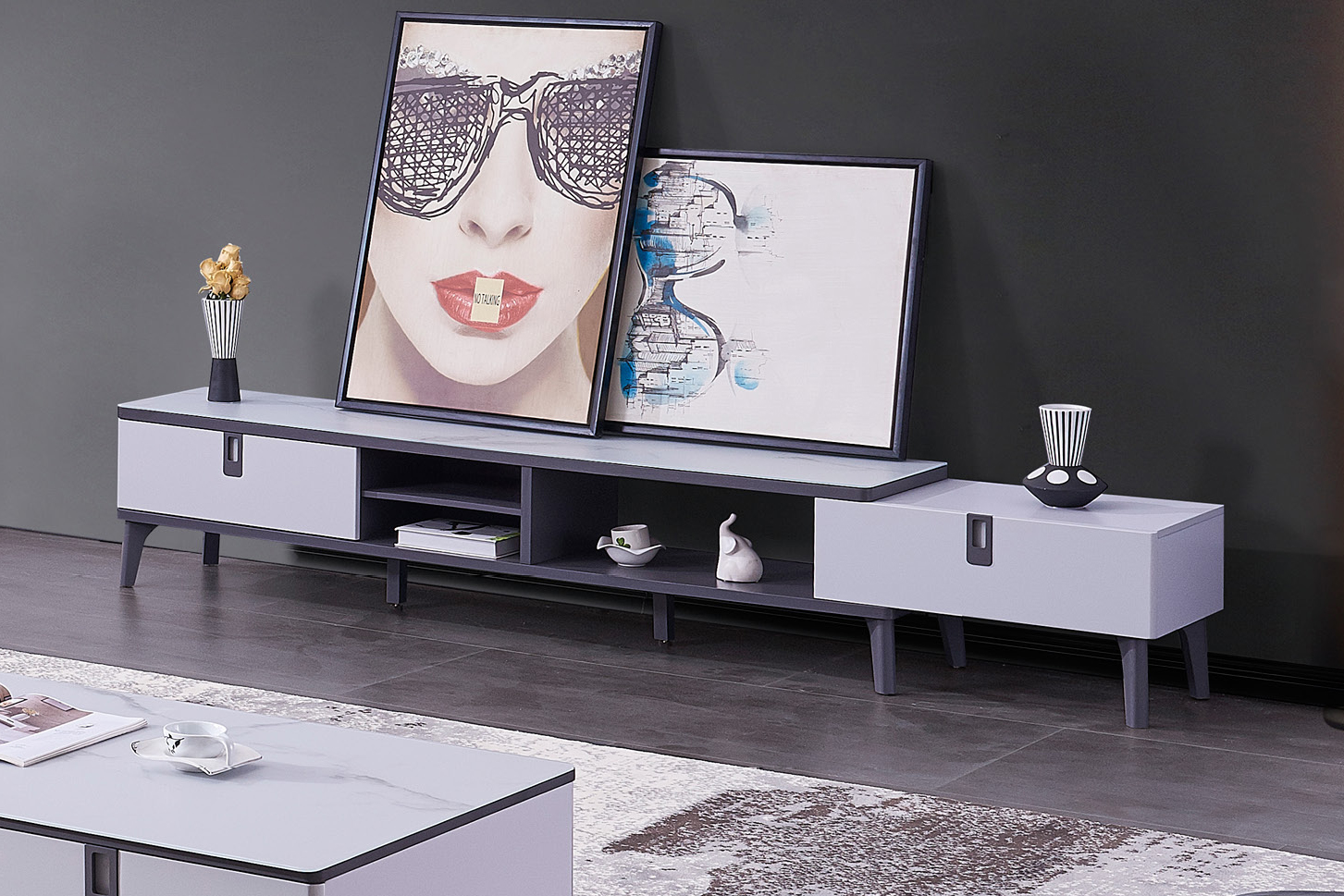 Neue moderne design hochwertige holz niedrig preisbild tv cabinet möbel hersteller